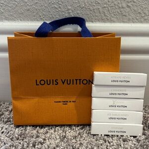 Louis Vuitton Fragrance Limited Edition Set of 5 Samples & Mini Bag
